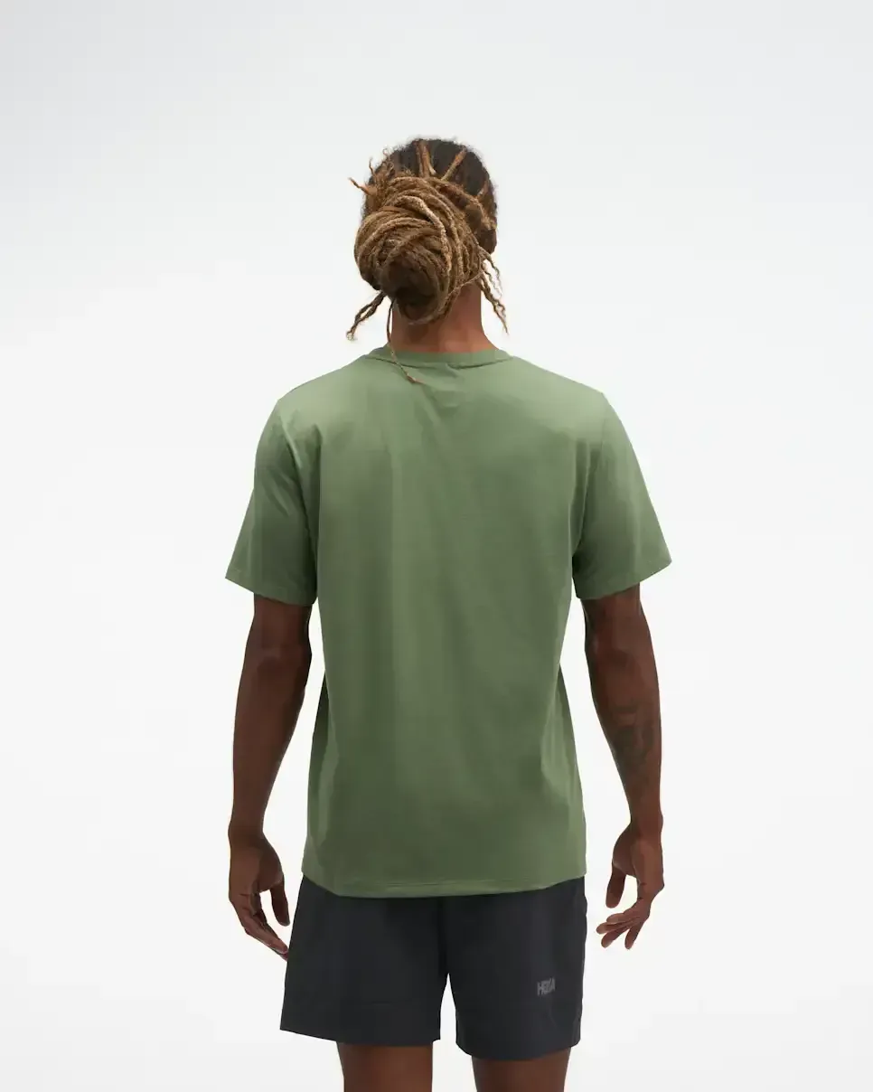 HOKA Core Logo Graphic Tee Nettle Leaf